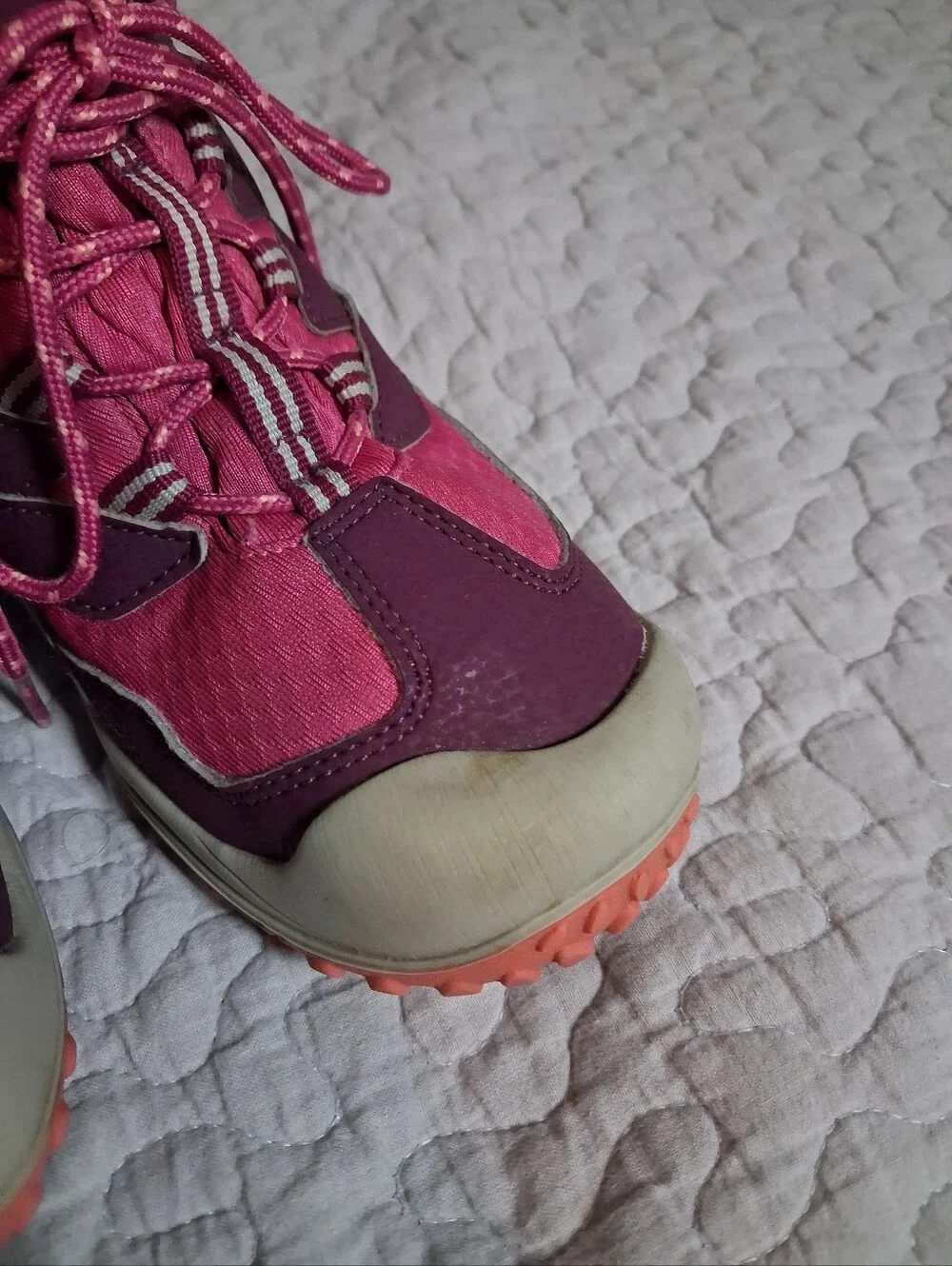 Merrell Chameleon 7 Access Mid Hiking Boots Youth Girls Size 5M Purple Pink